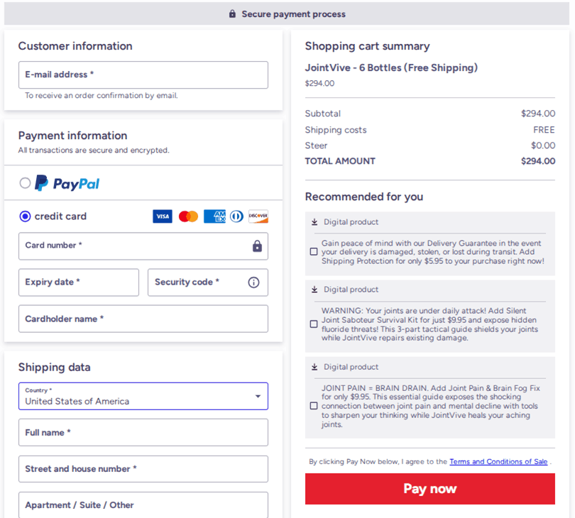 us-jointsvive Checkout